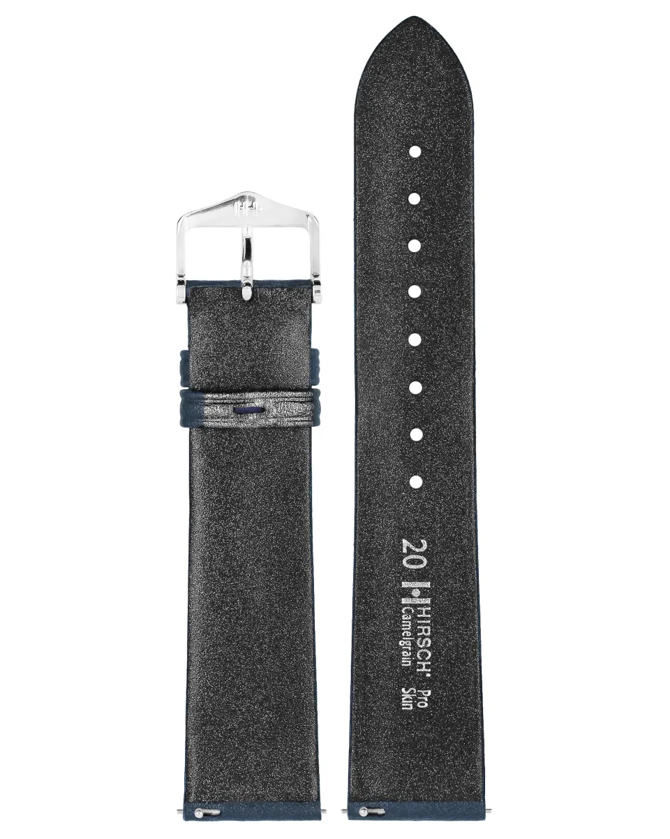 Pasek Hirsch Camelgrain Pro Skin Blue L 20 mm miniatura