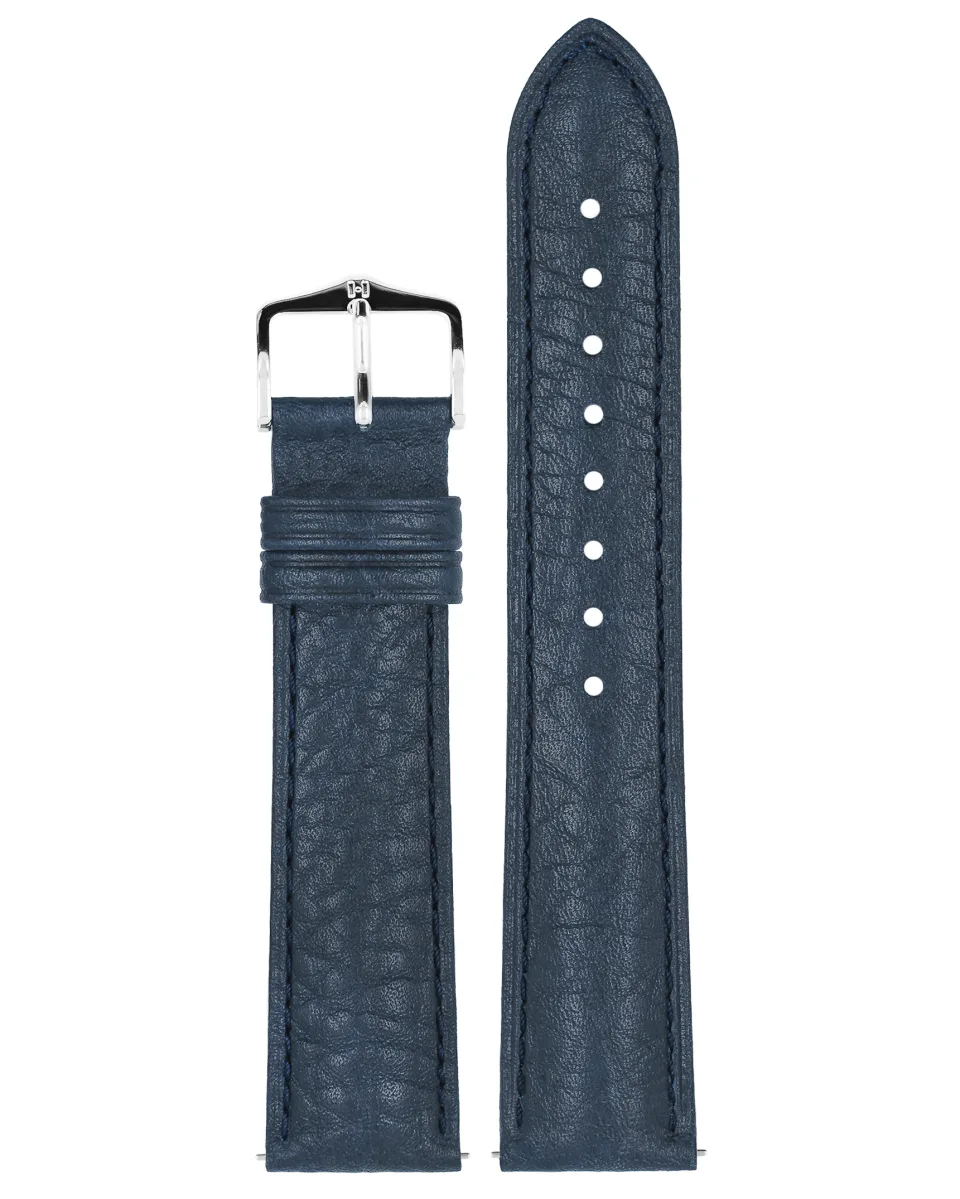 Pasek Hirsch Camelgrain Pro Skin Blue L 20 mm miniatura