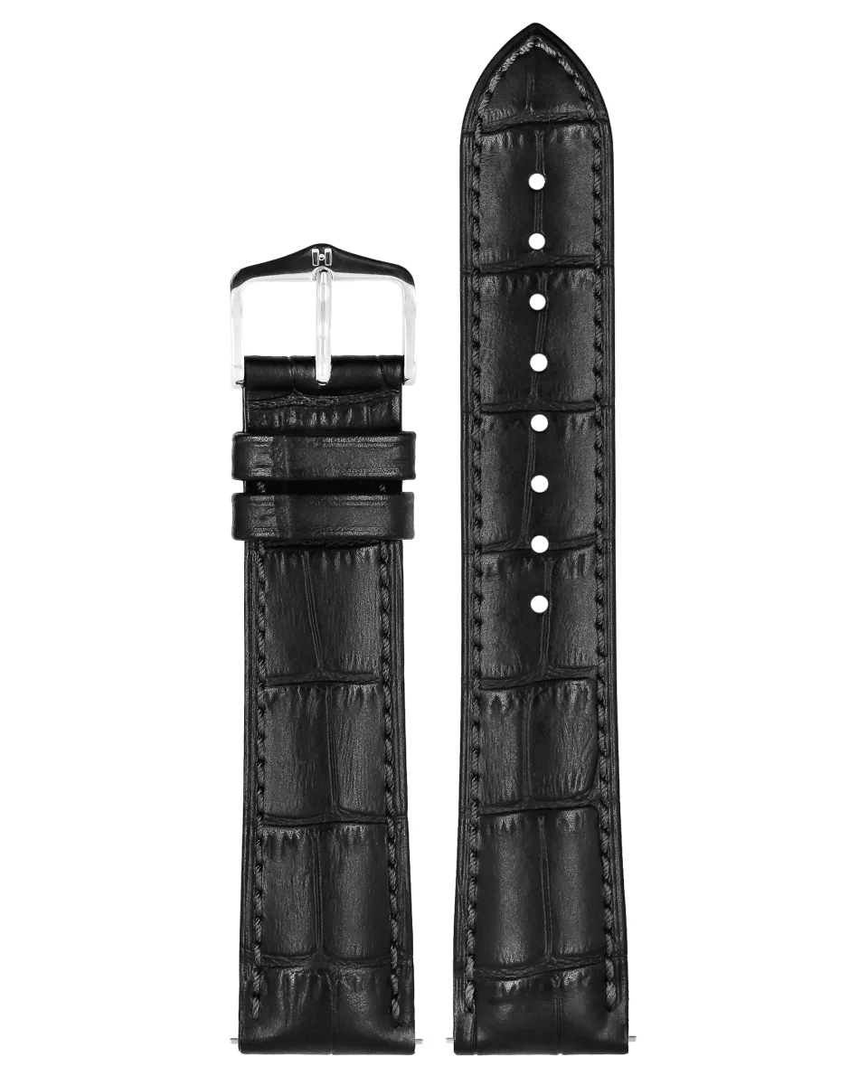 Pasek Hirsch Duke Black  L 22 mm miniatura