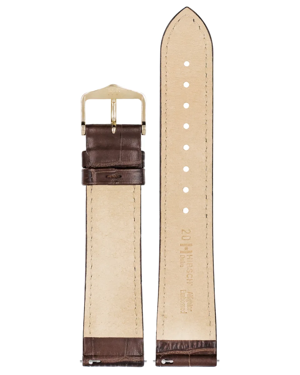 Pasek Hirsch Duke Brown L 20 mm miniatura