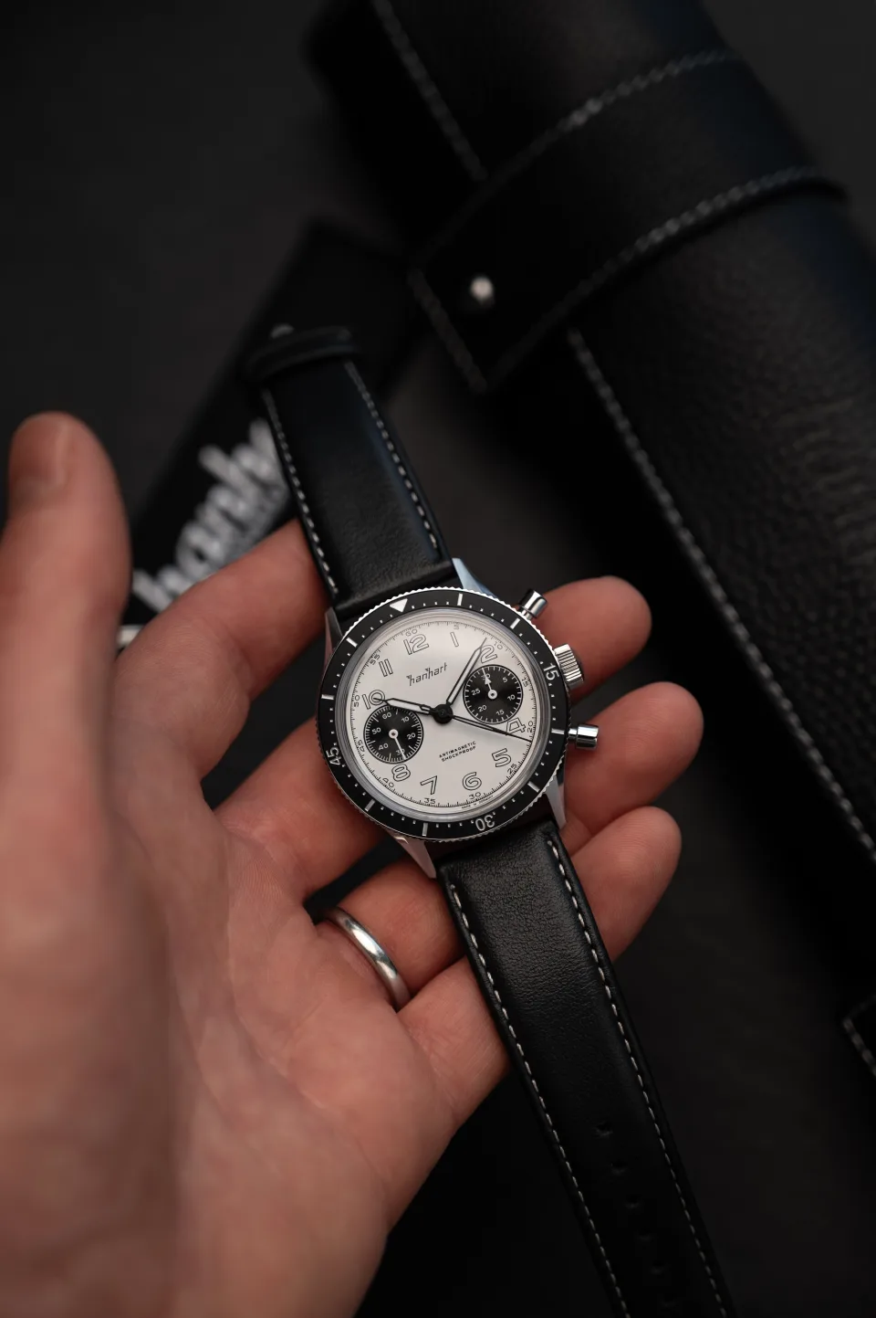 Hanhart 415 ES Panda Chronograph Automatic miniatura