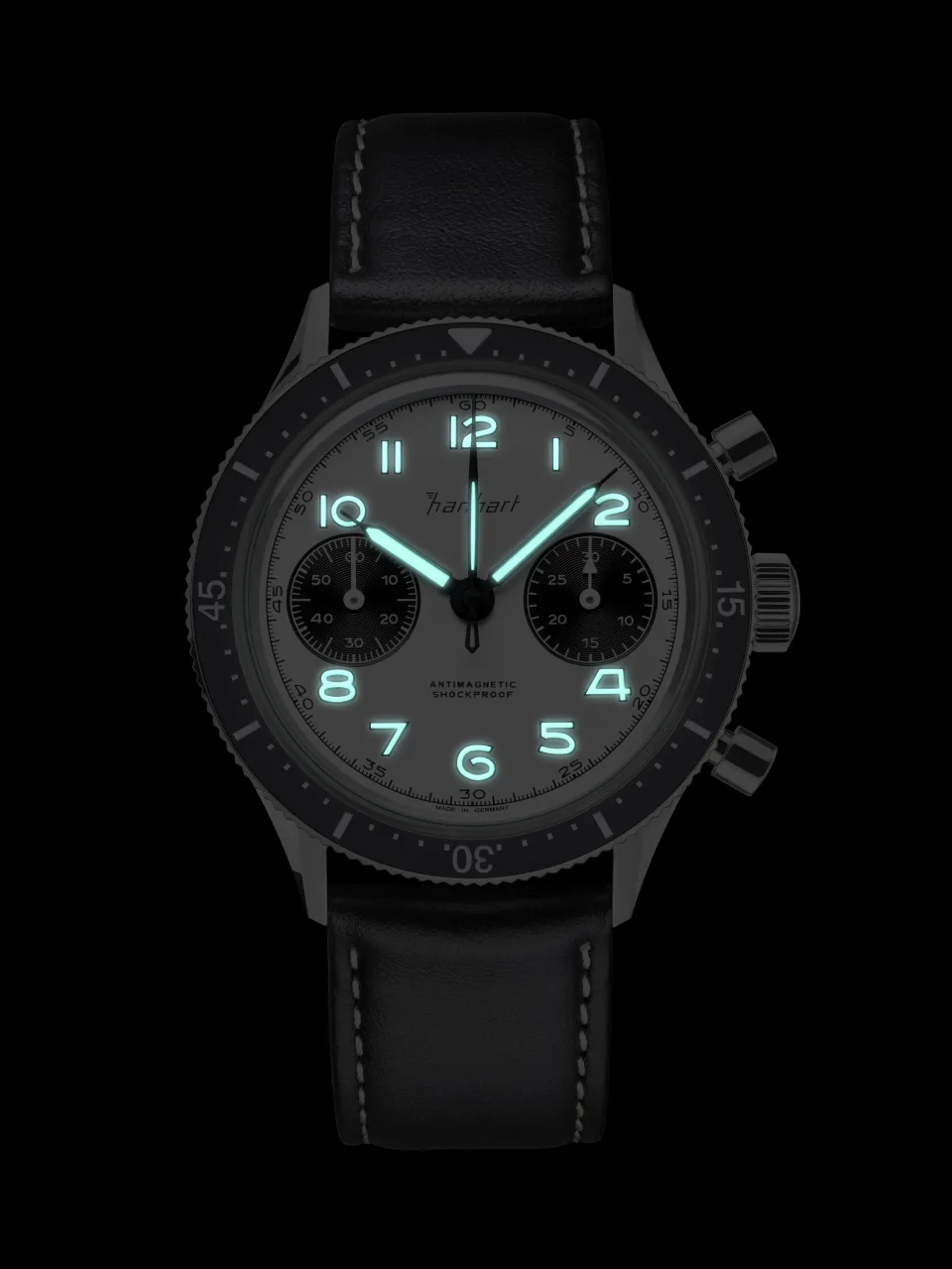 Hanhart 415 ES Panda Chronograph Automatic miniatura