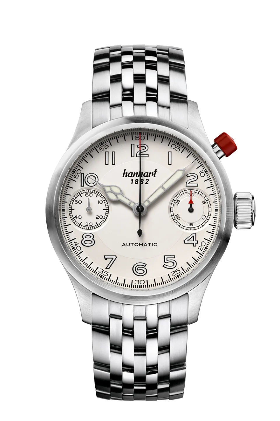 PIONEER MonoScope silver, fluted bezel, 45 mm